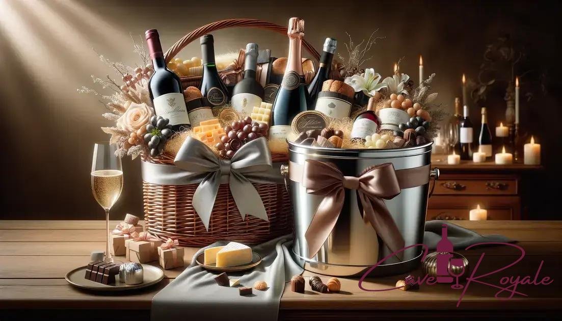 cestos-e-baldes-de-vinho Os 5 Melhores Presentes para Anfitriões que Impressionam