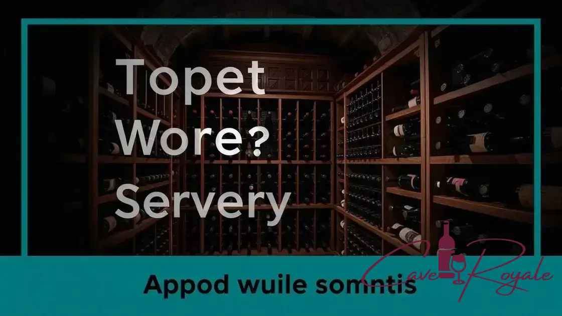Armazenamento ideal para vinhos