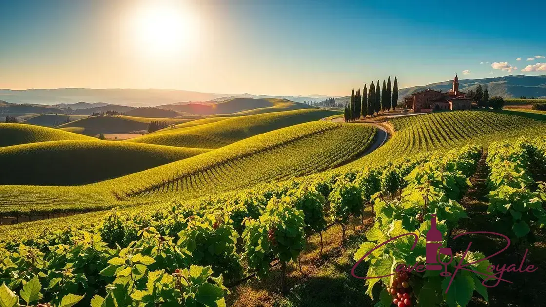 As principais regiões vinícolas da Toscana
