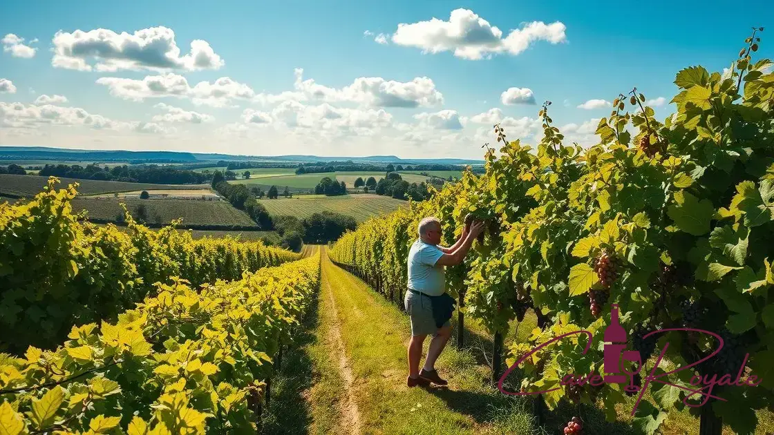 Crescimento dos preços de vinhedos em Essex