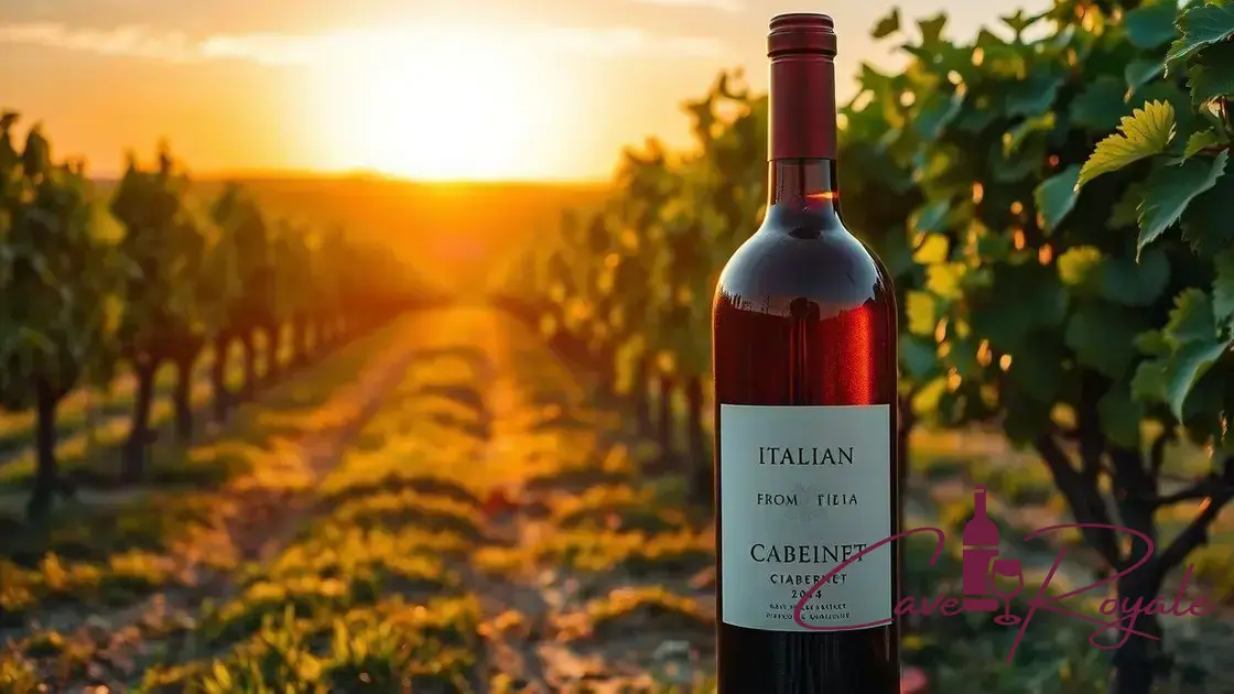 Exemplos notáveis de Cabernets italianos