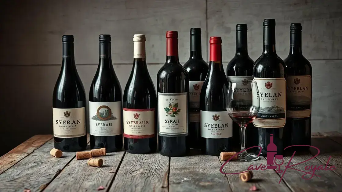 Principais rótulos de Syrah