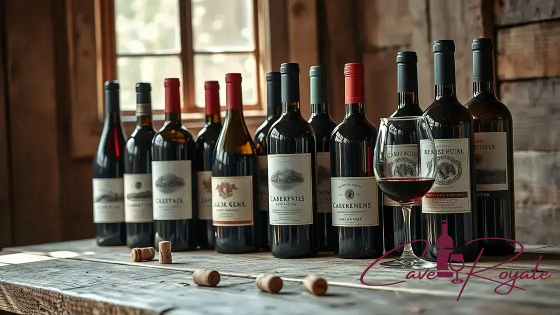 Sugestões de vinhos Cabernet Sauvignon para experimentar