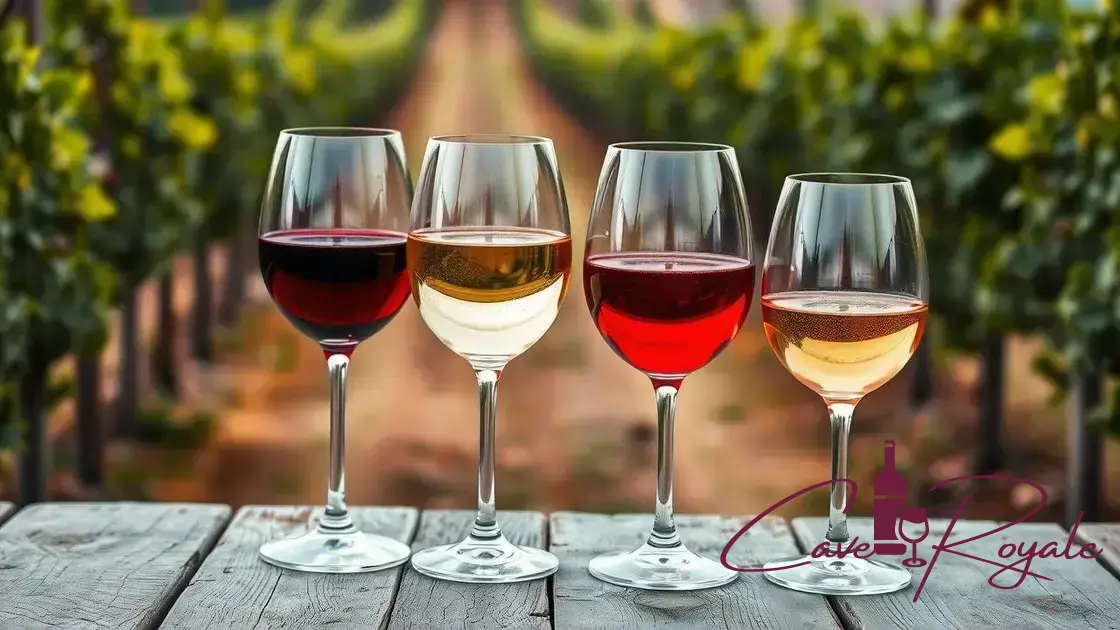 Diferença entre vinhos tintos, brancos e rosés
