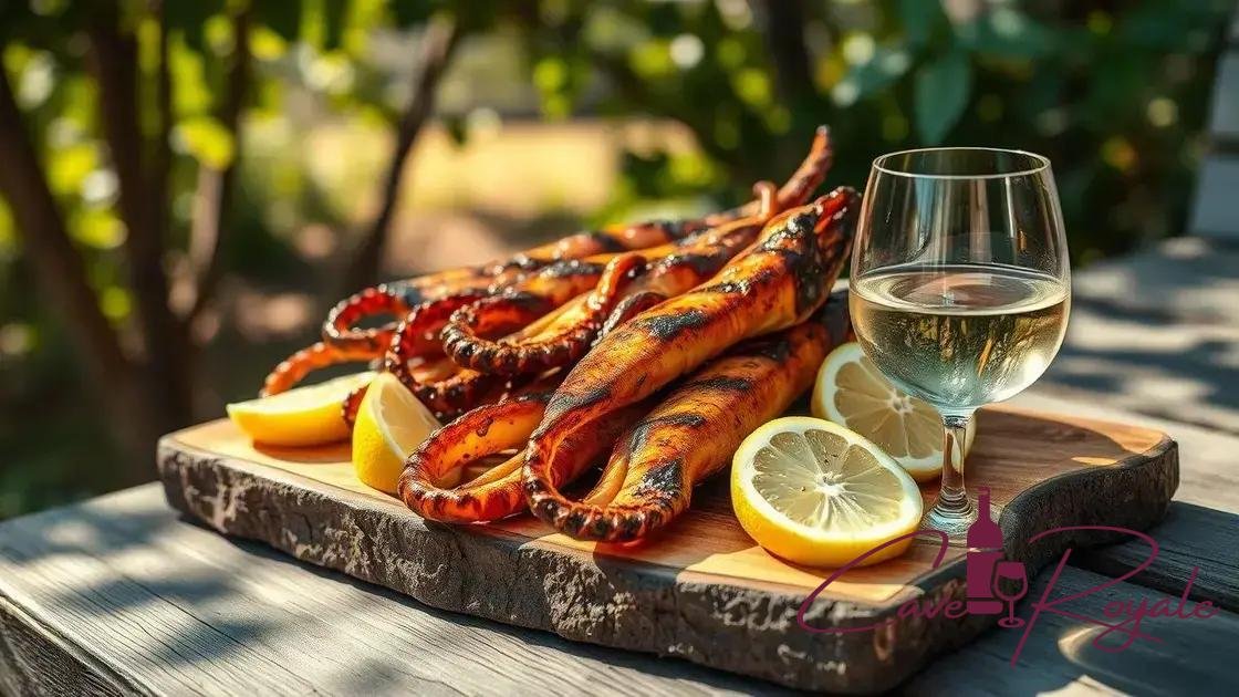 Aprenda a Fazer Lulas Grelhadas com Vinho Branco e Surpreenda Seus Convidados
