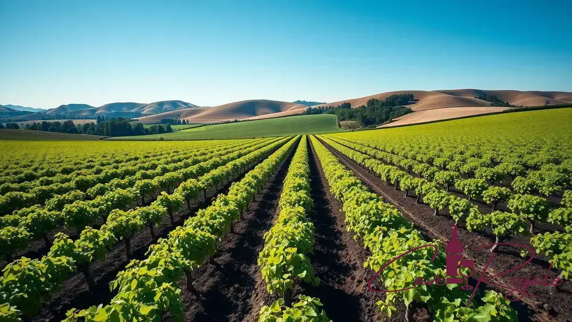 Aumento da área plantada de vinhos