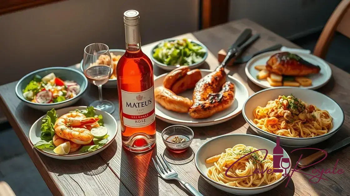 Como harmonizar mateus rosé com diferentes pratos