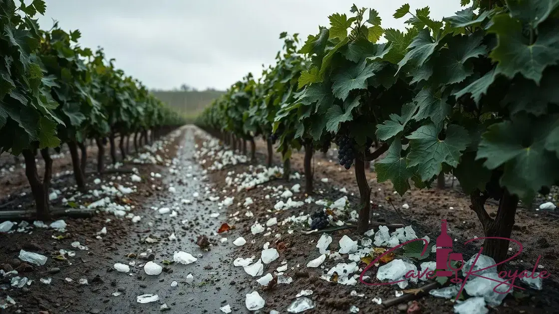 Granizo afeta vinhedos em Champagne