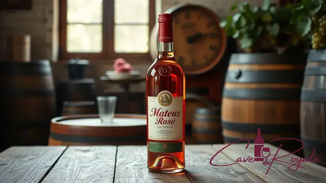 História e origem do vinho mateus rosé