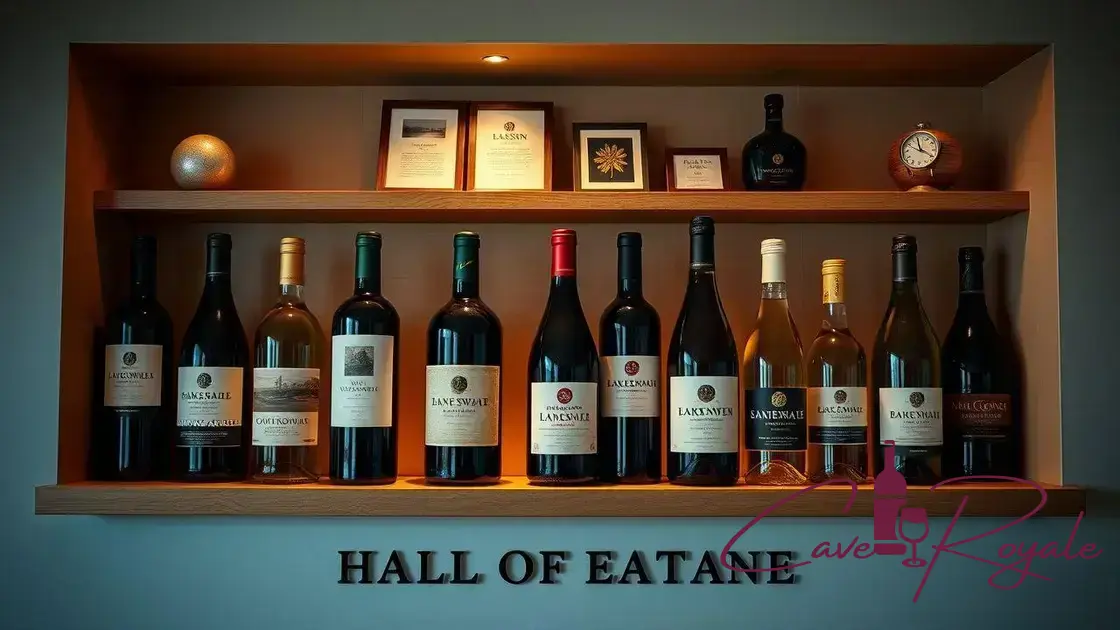 Os vinhos icônicos do Hall da Fama em destaque