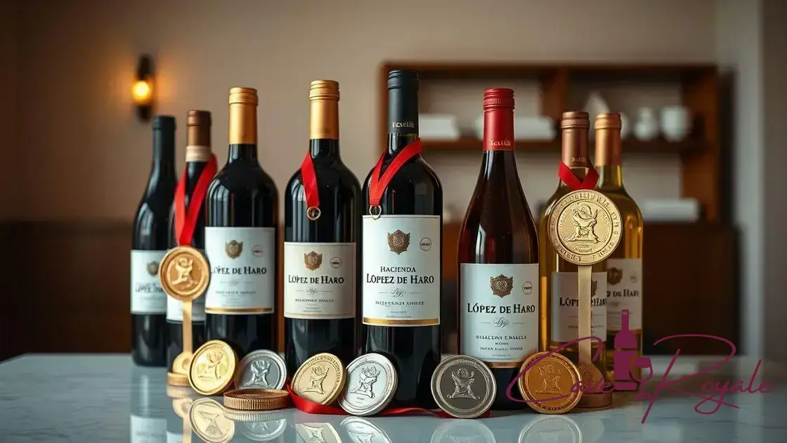 Reconhecimento e prêmios dos vinhos