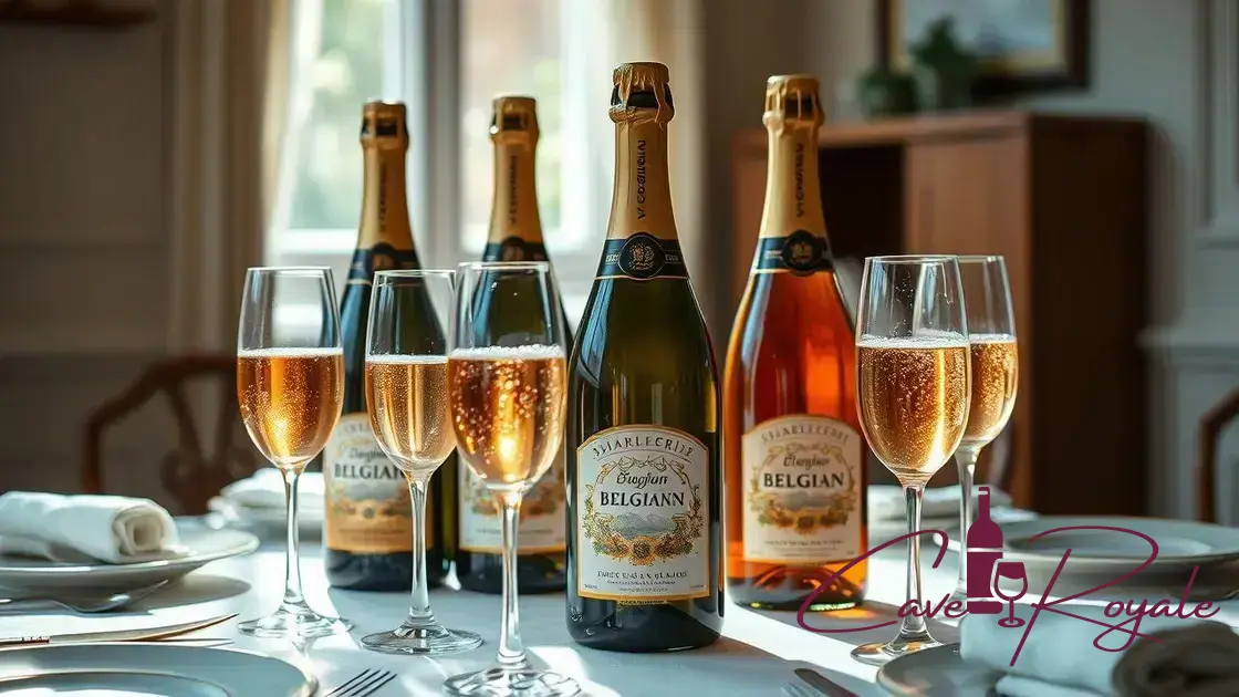 Vinhos espumantes: uma especialidade belga