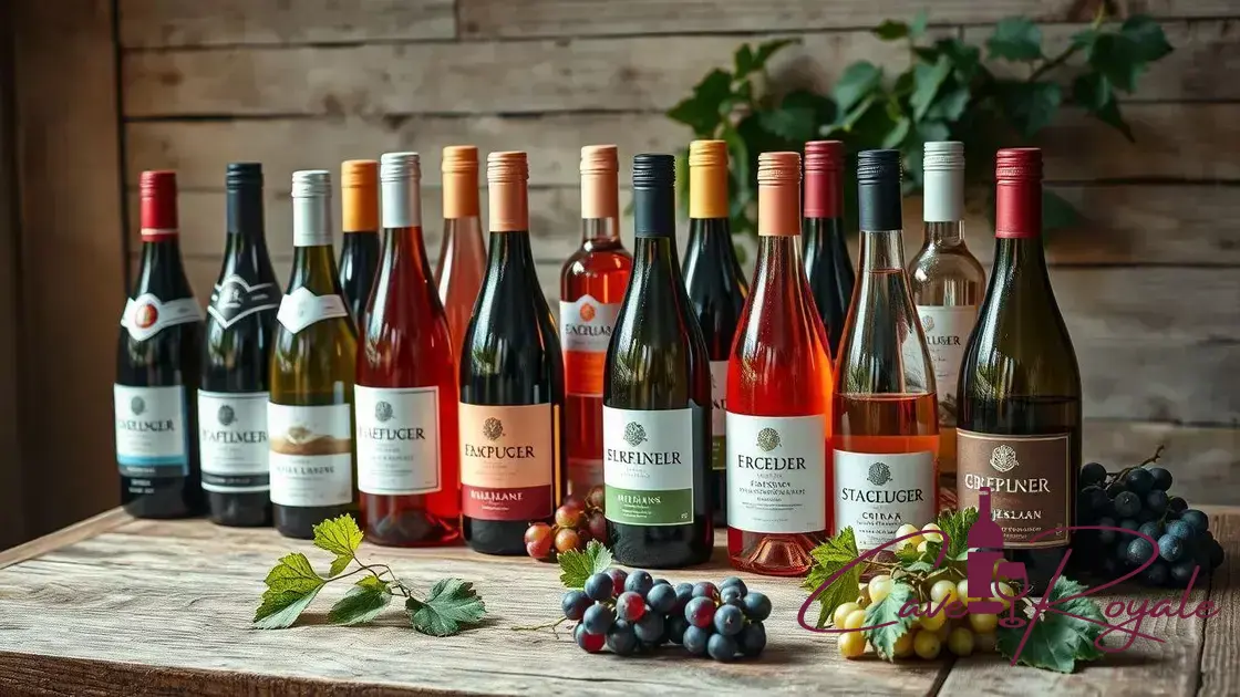 Os principais tipos de vinho produzidos na Inglaterra