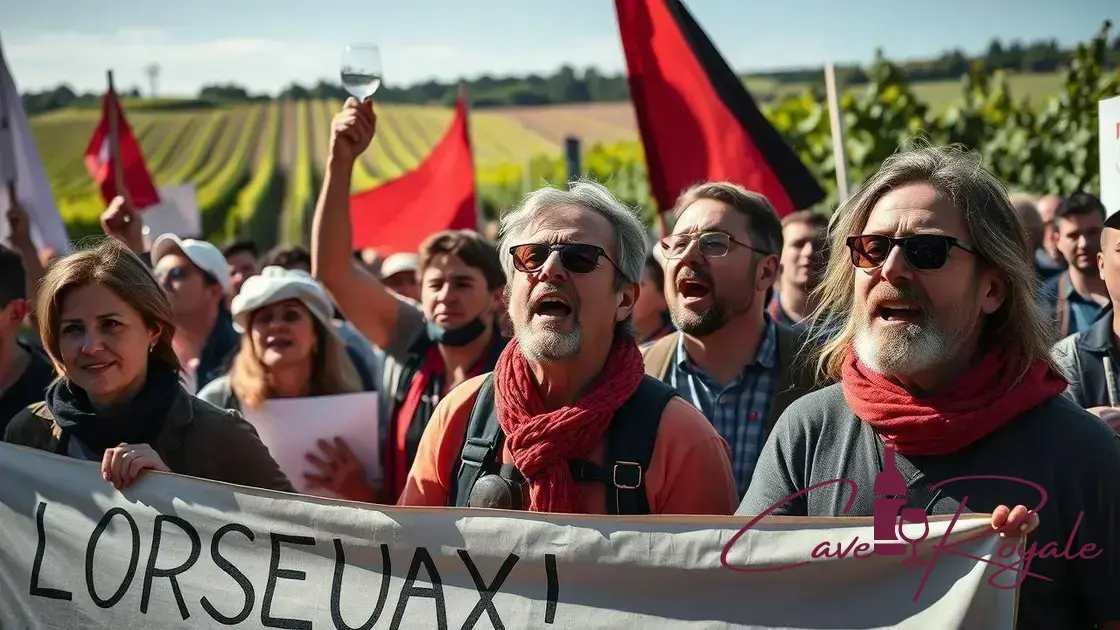 Protestos dos Vinicultores em Bordeaux