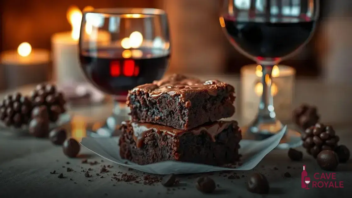 6 tipos de brownies para harmonizar com vinho