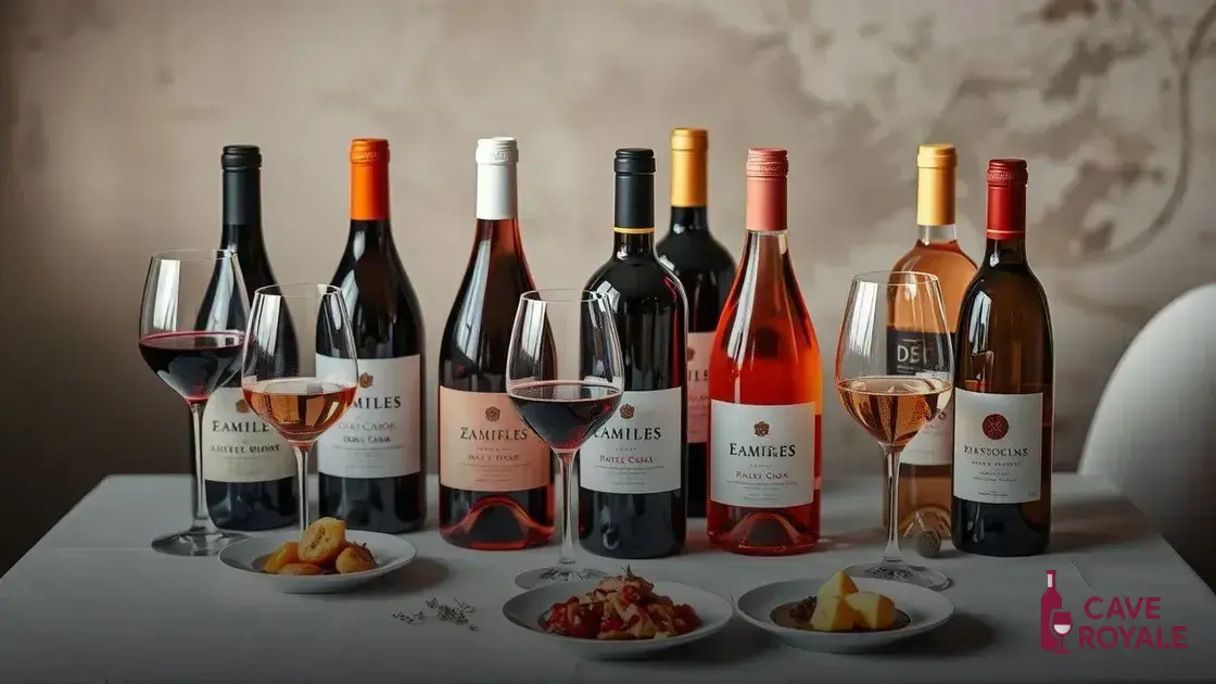 A escolha ideal de vinhos