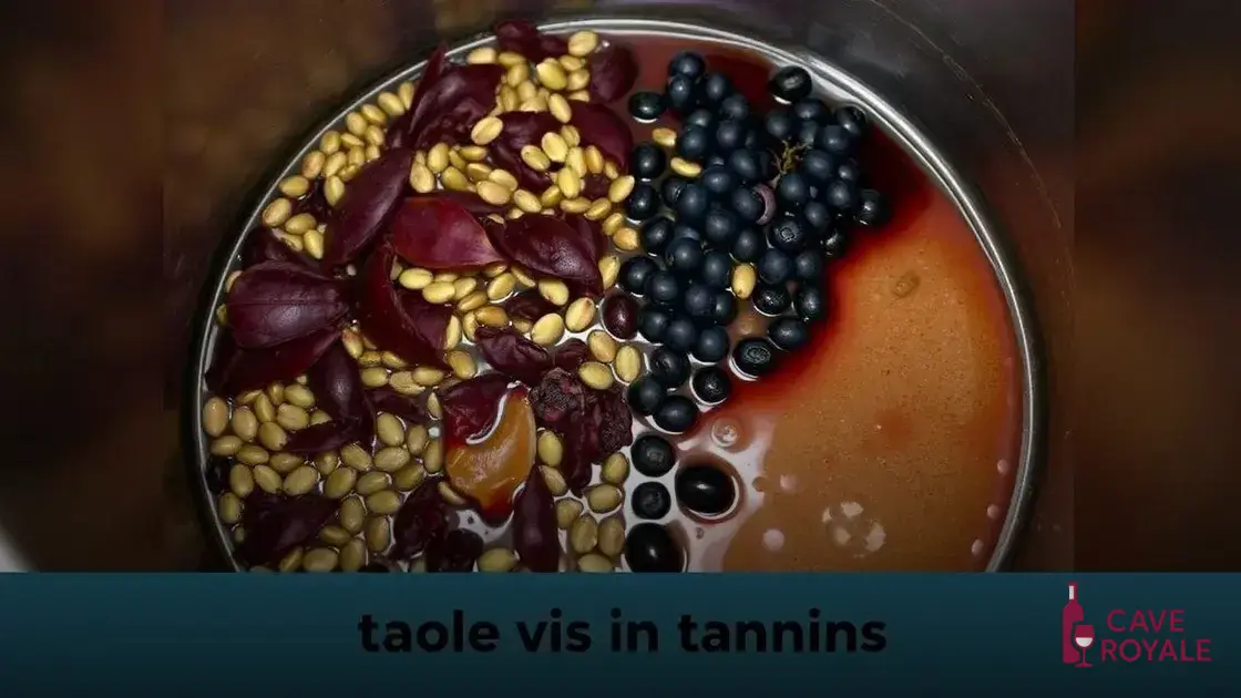 A função dos taninos no processo de vinificação