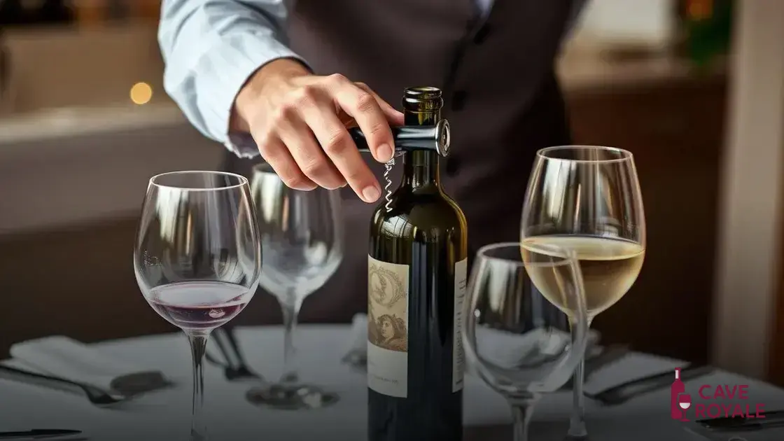 A importância de abrir o vinho corretamente
