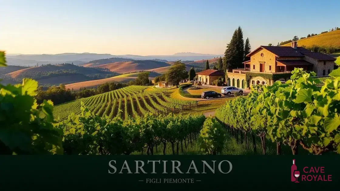A origem dos vinhos Sartirano Figli Piemonte