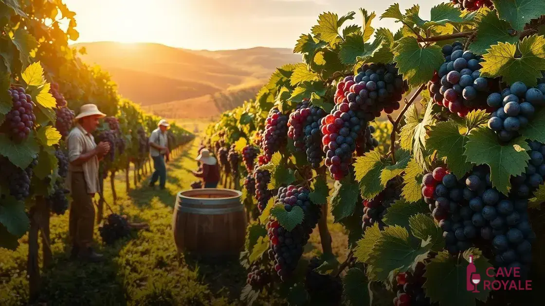 A produção do vinho tinto italiano