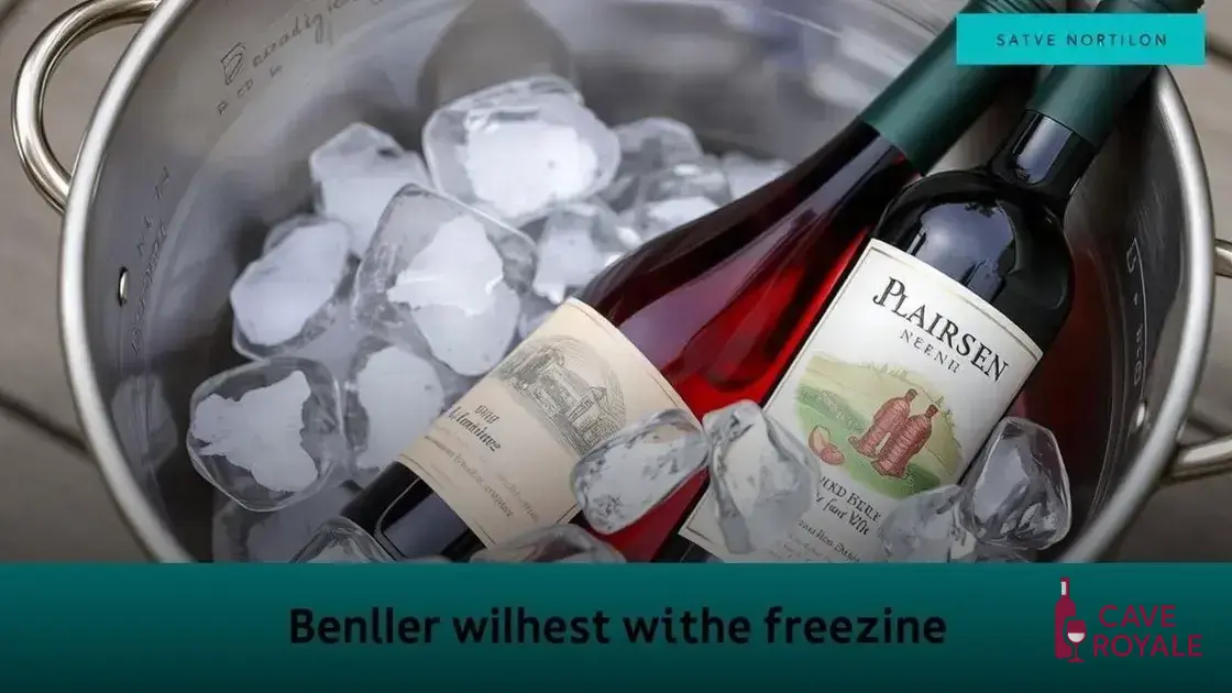 Alternativas ao congelamento de vinhos