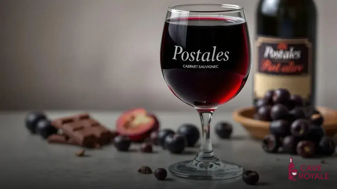 Análise de sabor do Postales Cabernet Sauvignon Malbec
