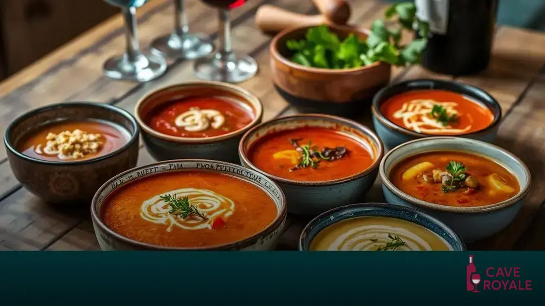 As melhores sopas para acompanhar vinhos
