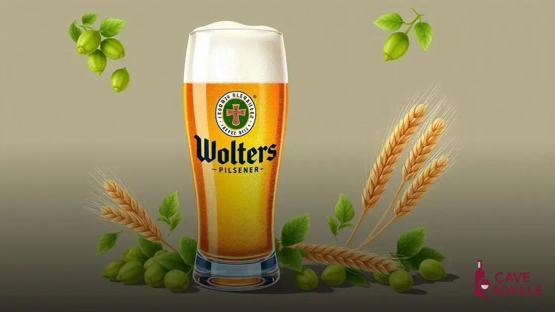 Características da Alemã Wolters Pilsener