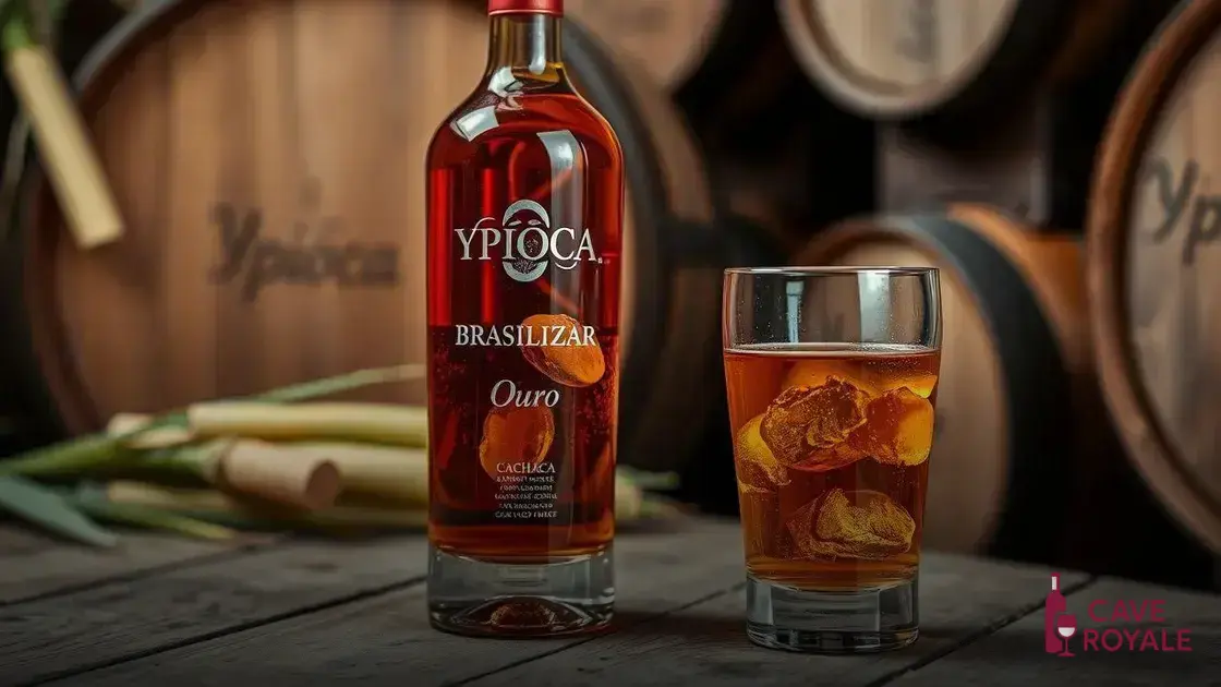 Características da cachaça Ypióca Brasilizar Ouro
