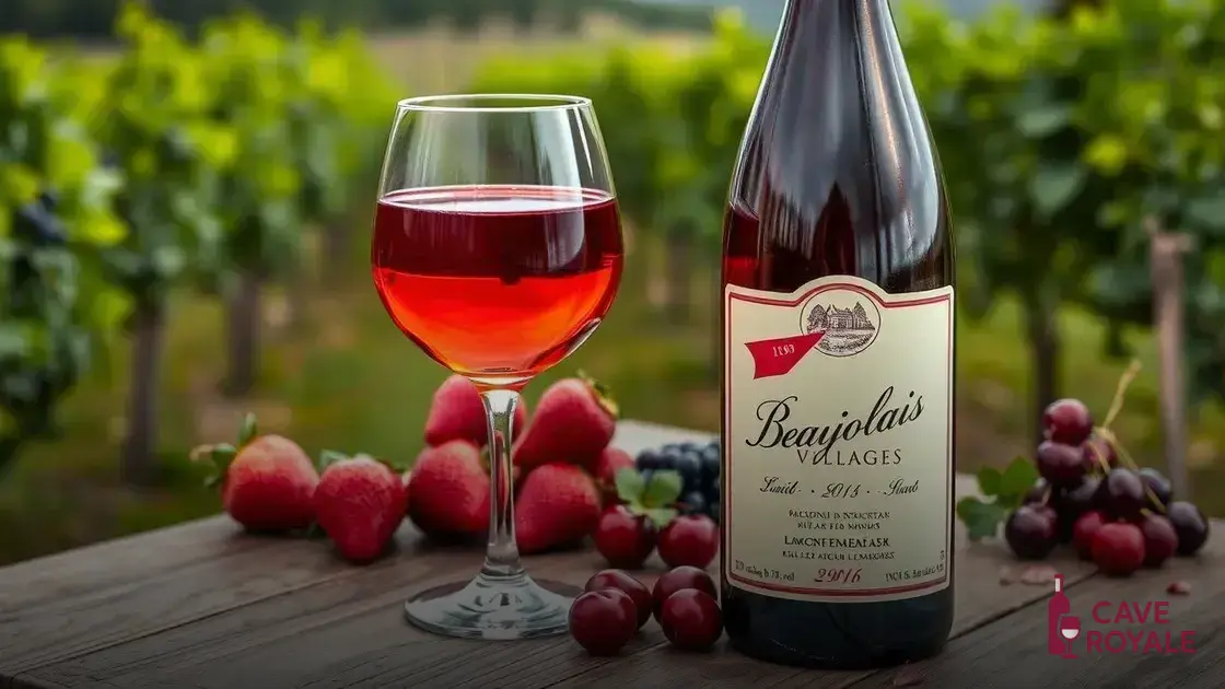 Características do Beaujolais Villages