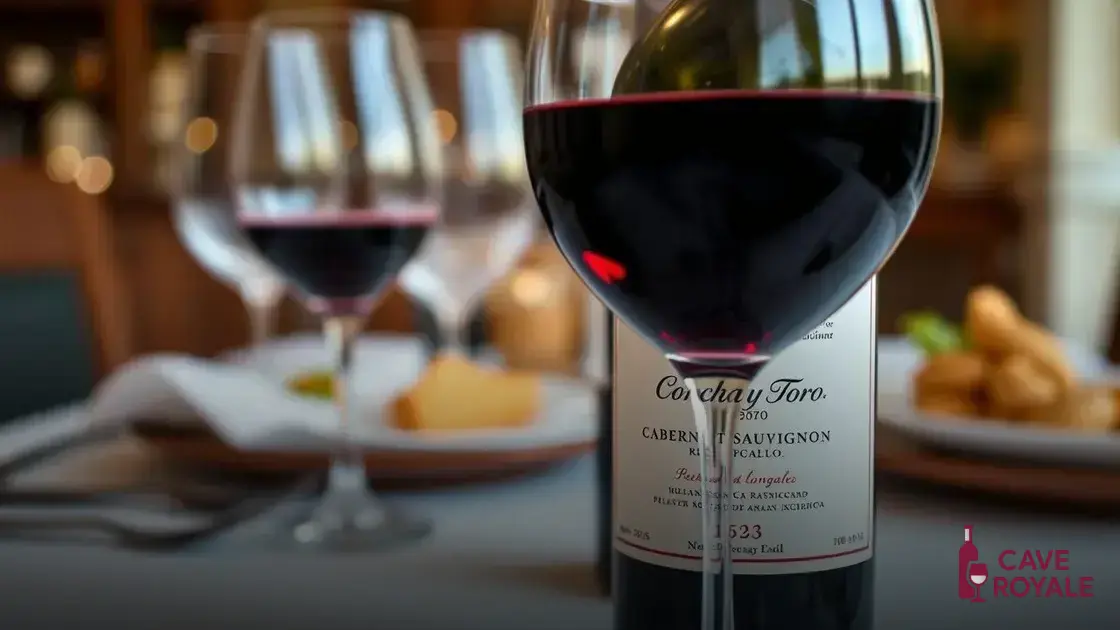 Características do Concha y Toro Reservado Cabernet Sauvignon