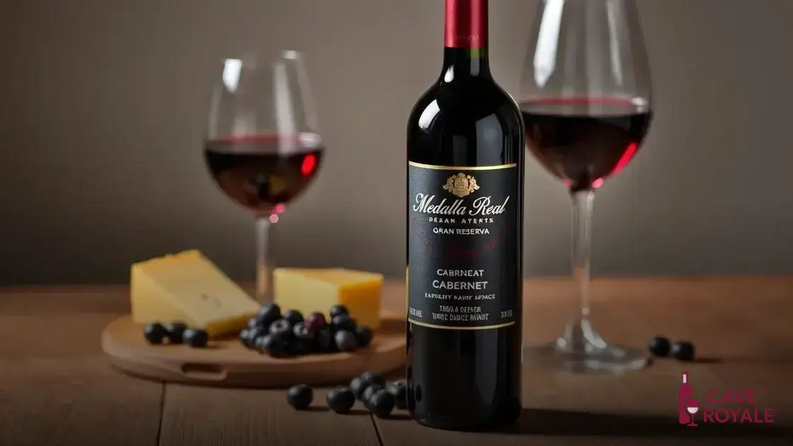 Características do Medalla Real Gran Reserva Cabernet