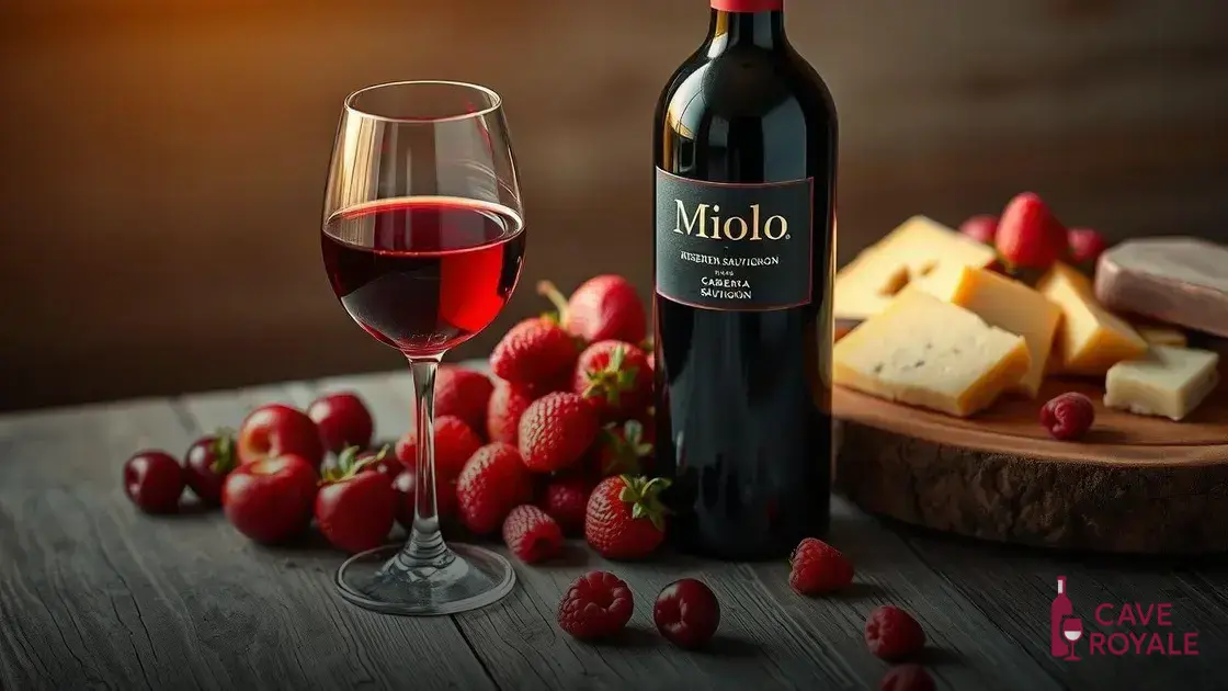 Características do Miolo Reserva Cabernet Sauvignon
