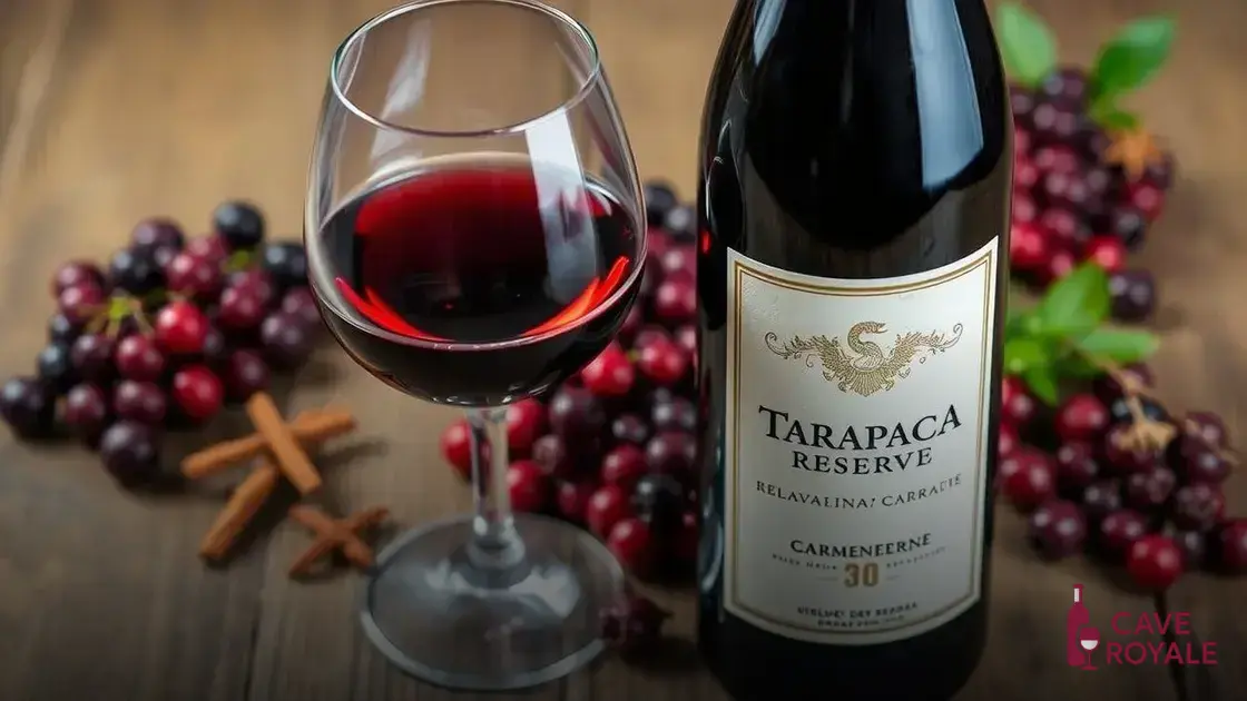 Características do Tarapacá Reserva Carménère