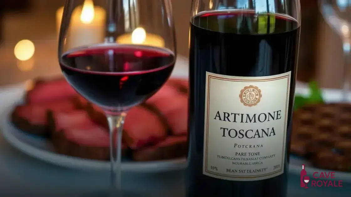 Características do vinho Artimone Toscana