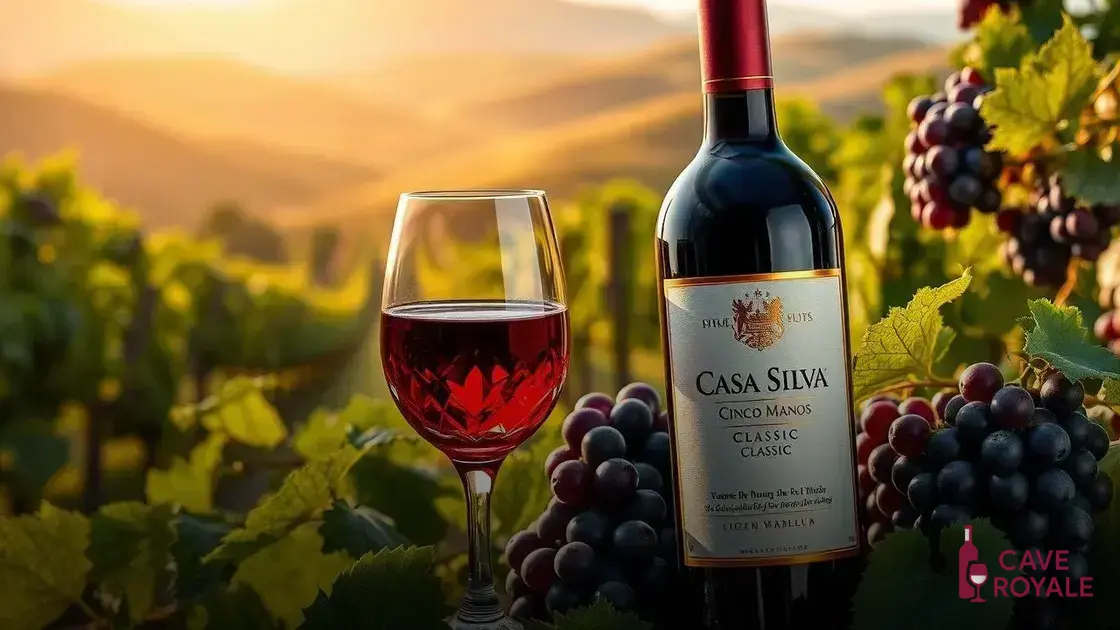 Características do vinho Casa Silva Cinco Manos Classic