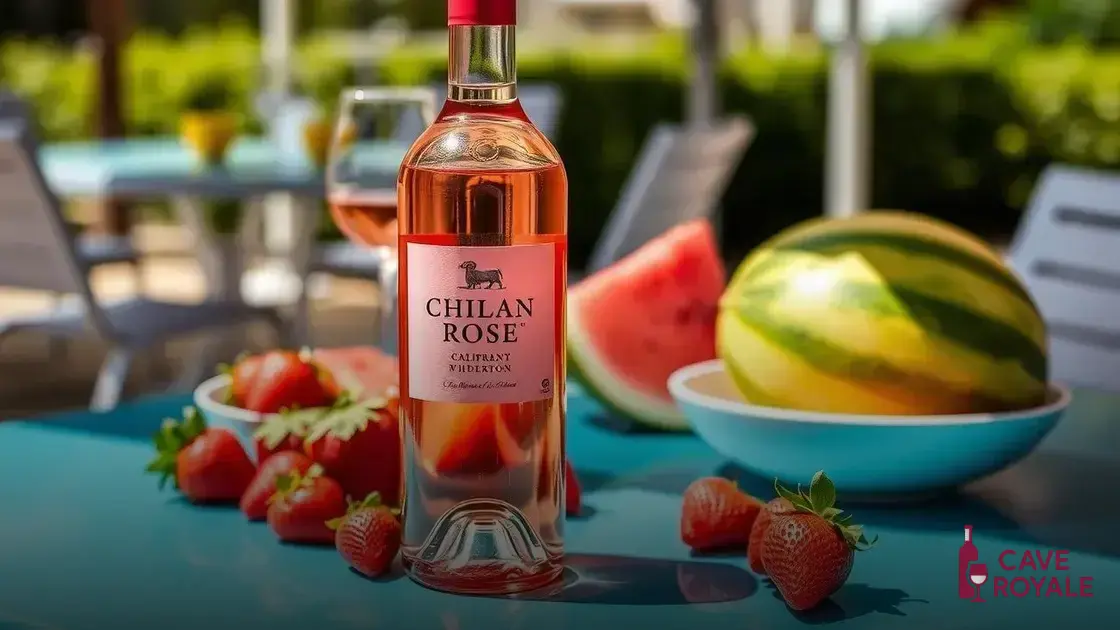 Características do vinho rosé chileno