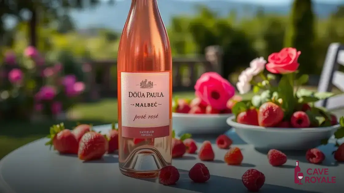 Características do vinho rosé Doña Paula Malbec
