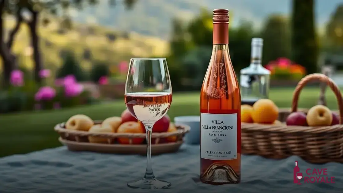 Características do vinho rosé Villa Francioni