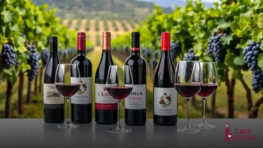 Características do vinho tinto chileno