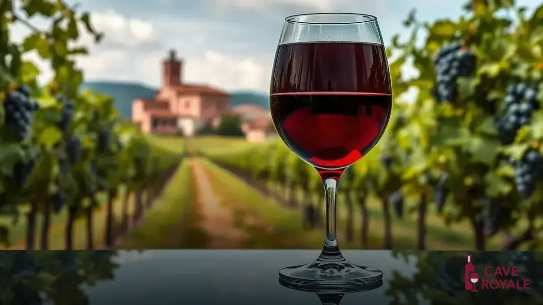 Características do vinho tinto italiano