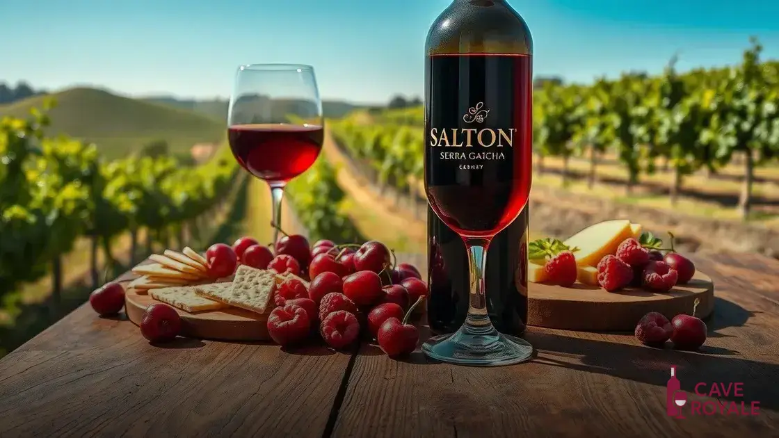 Características do vinho tinto Salton Talento