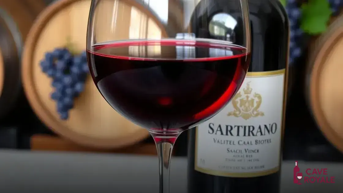 Características do vinho tinto Sartirano