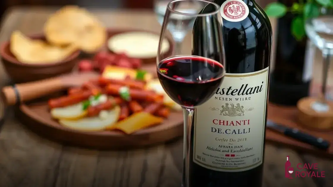 Características e sabor do Castellani Chianti D.O.C.G.