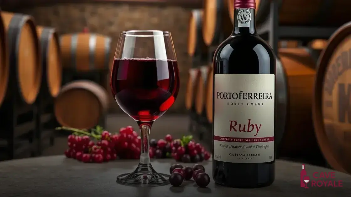Características e sabor do Porto Ferreira Ruby