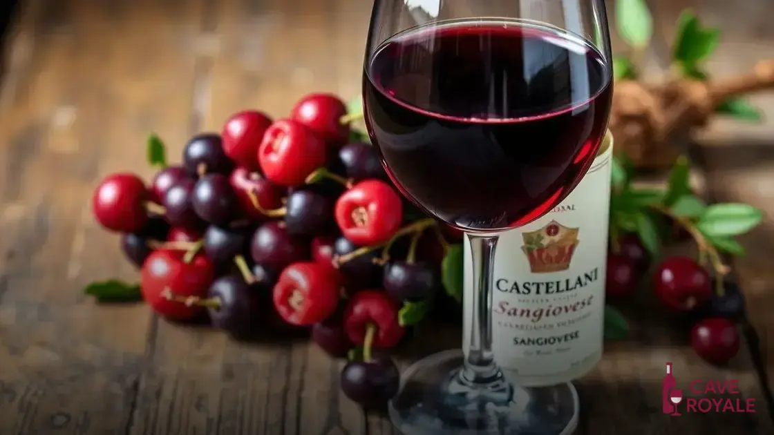 Características sensoriais do Castellani Sangiovese