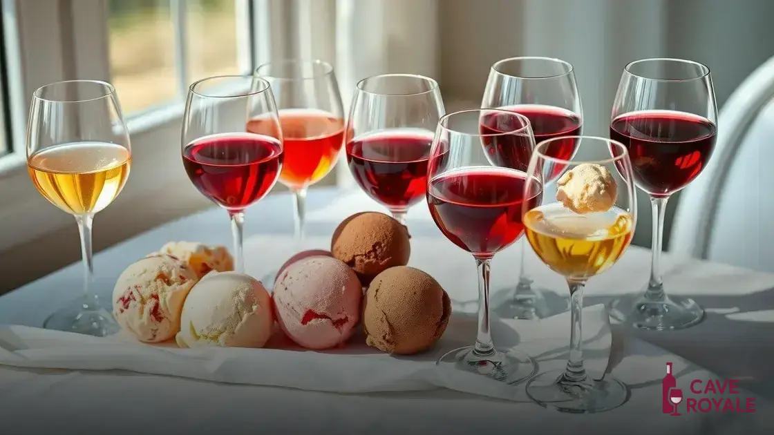 Combinações clássicas de sorvete e vinho