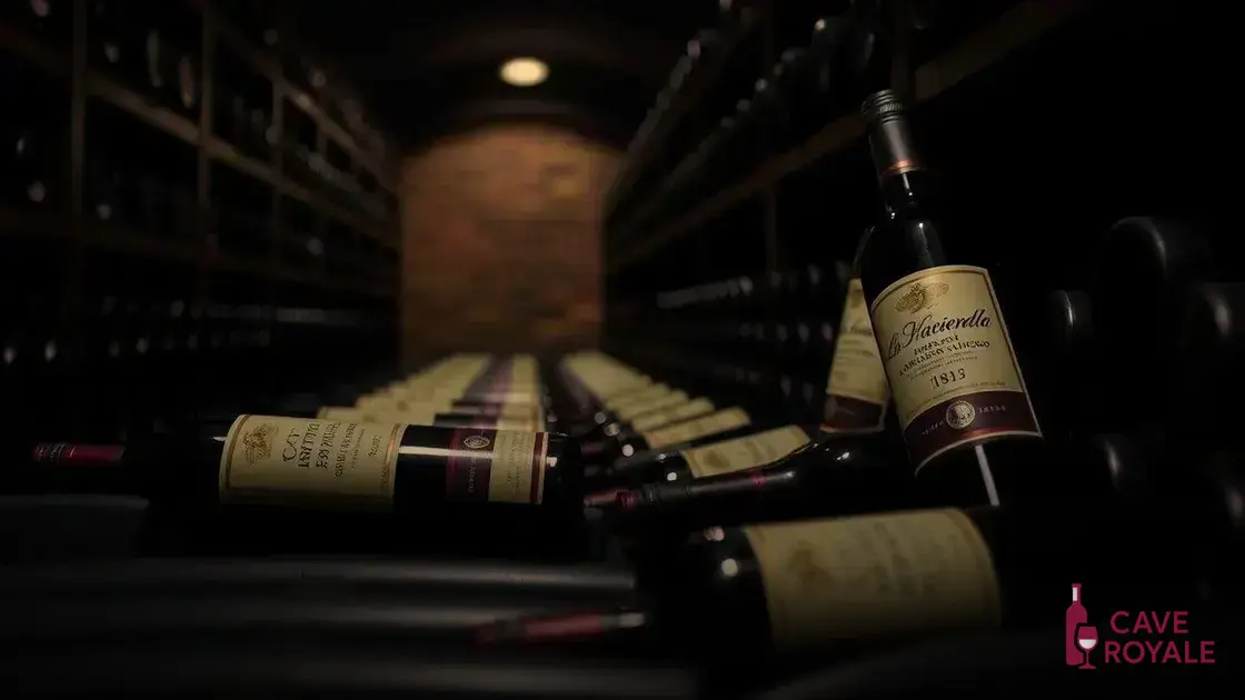 Como armazenar corretamente o La Hacienda Cabernet Sauvignon