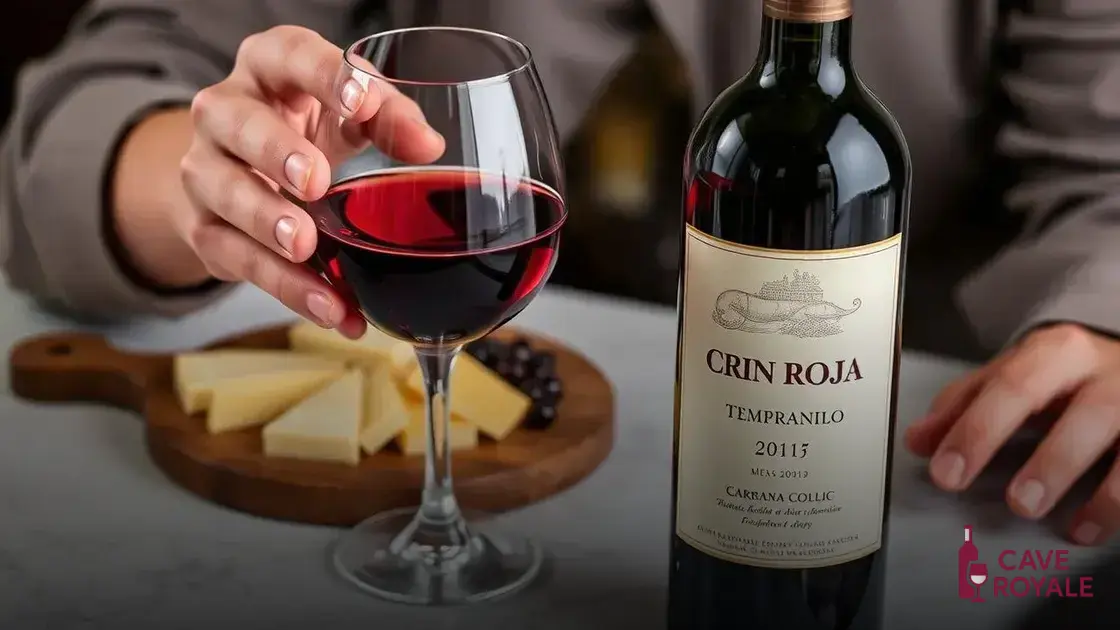 Como degustar Crin Roja Tempranillo