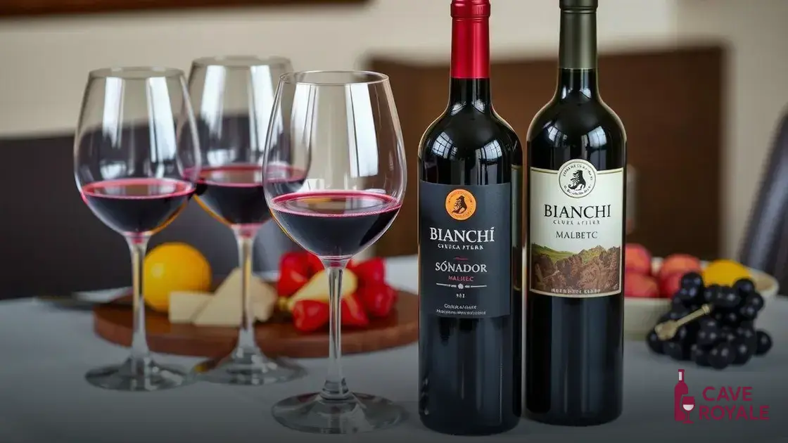 Como degustar o Bianchi Soñador Malbec